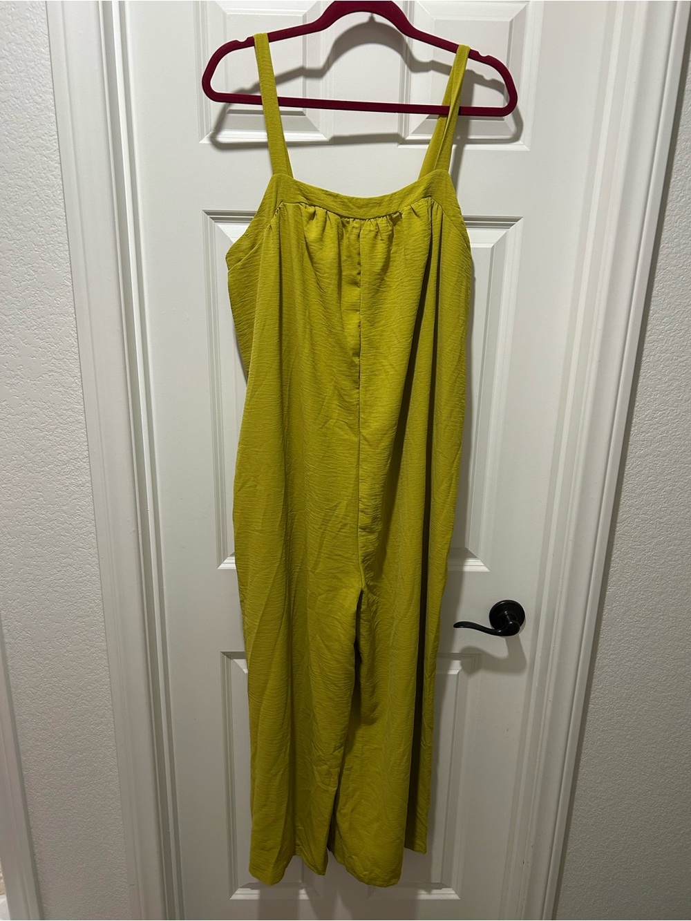 Women’s Lime Green Wide-Leg Jumpsuit